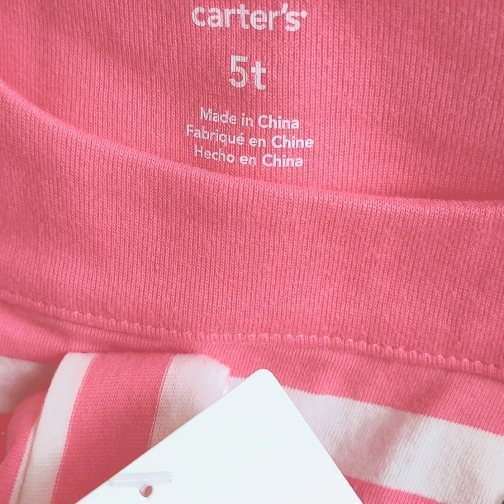 Carter's Girl Striped tunic with pockets - size 5T